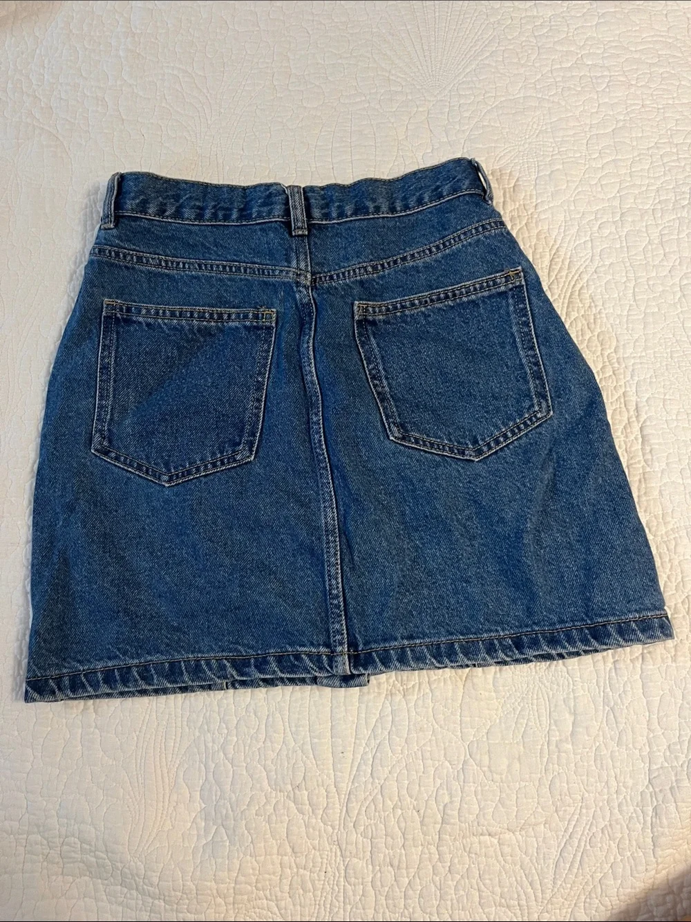 Alcott Button-Front Denim Mini Skirt - Picture 6 of 6